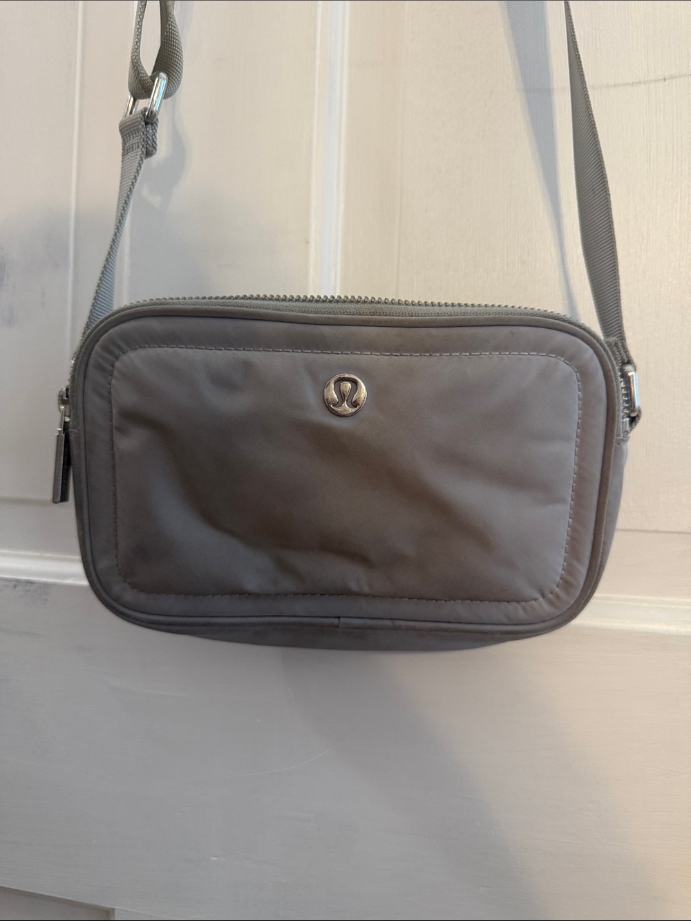 lululemon athletica Gray Nylon Crossbody Messenger